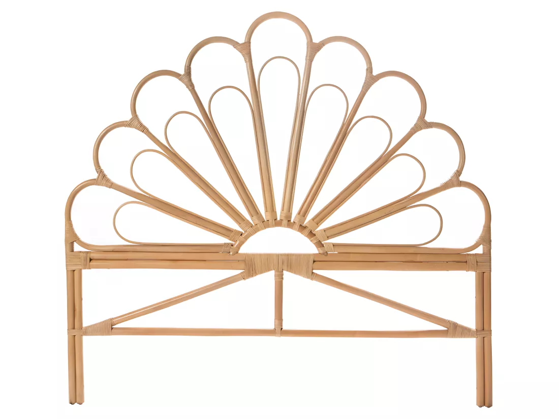 Singaraja - Tête de lit design en rotin 148cm - Naturel