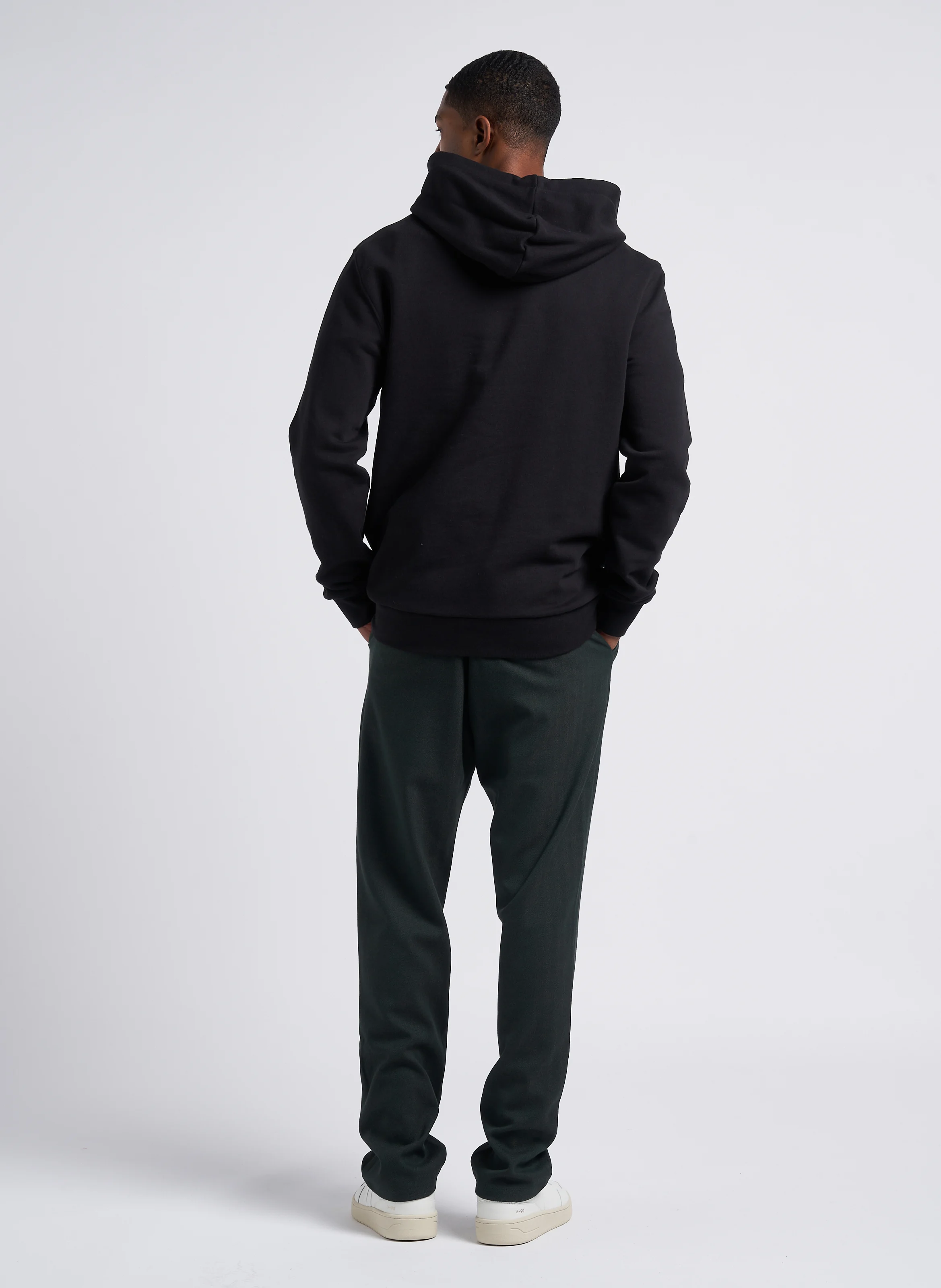 Sweat à capuche en coton bio | Noir