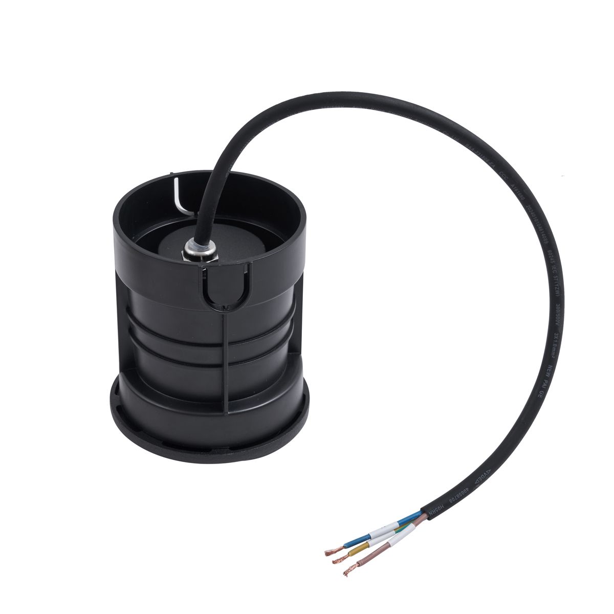 Moderne grondspot zwart GU10 50mm 4-lichts effect IP65 - Cellar