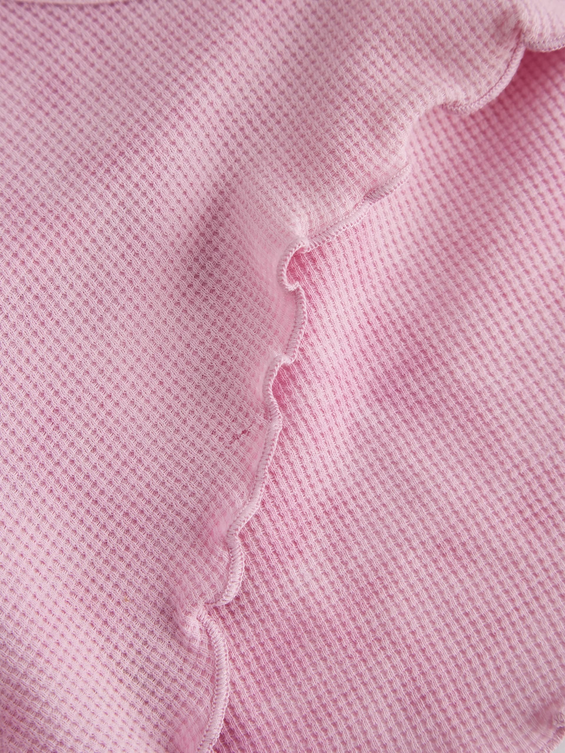 Top cropped de waffle envelhecido