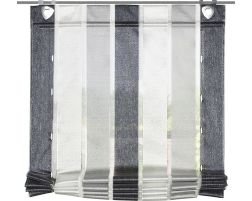 Rolgordijn met ringen Losana antraciet 45x130 cm