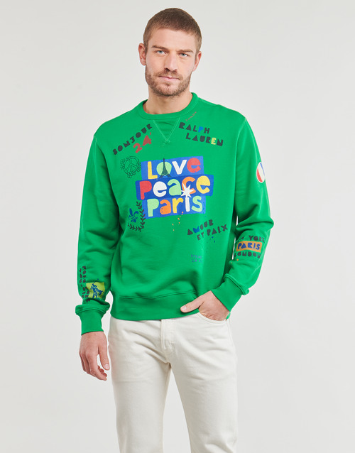 Polo Ralph Lauren - SWEATSHIRT WELCOME IN PARIS Verde / Multicolor /cruise / Verde