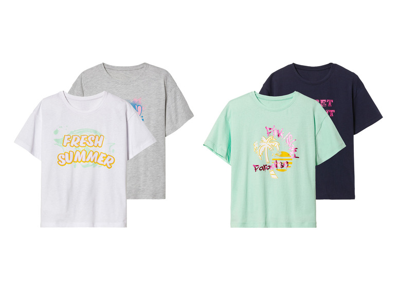2 meisjes T-shirts
