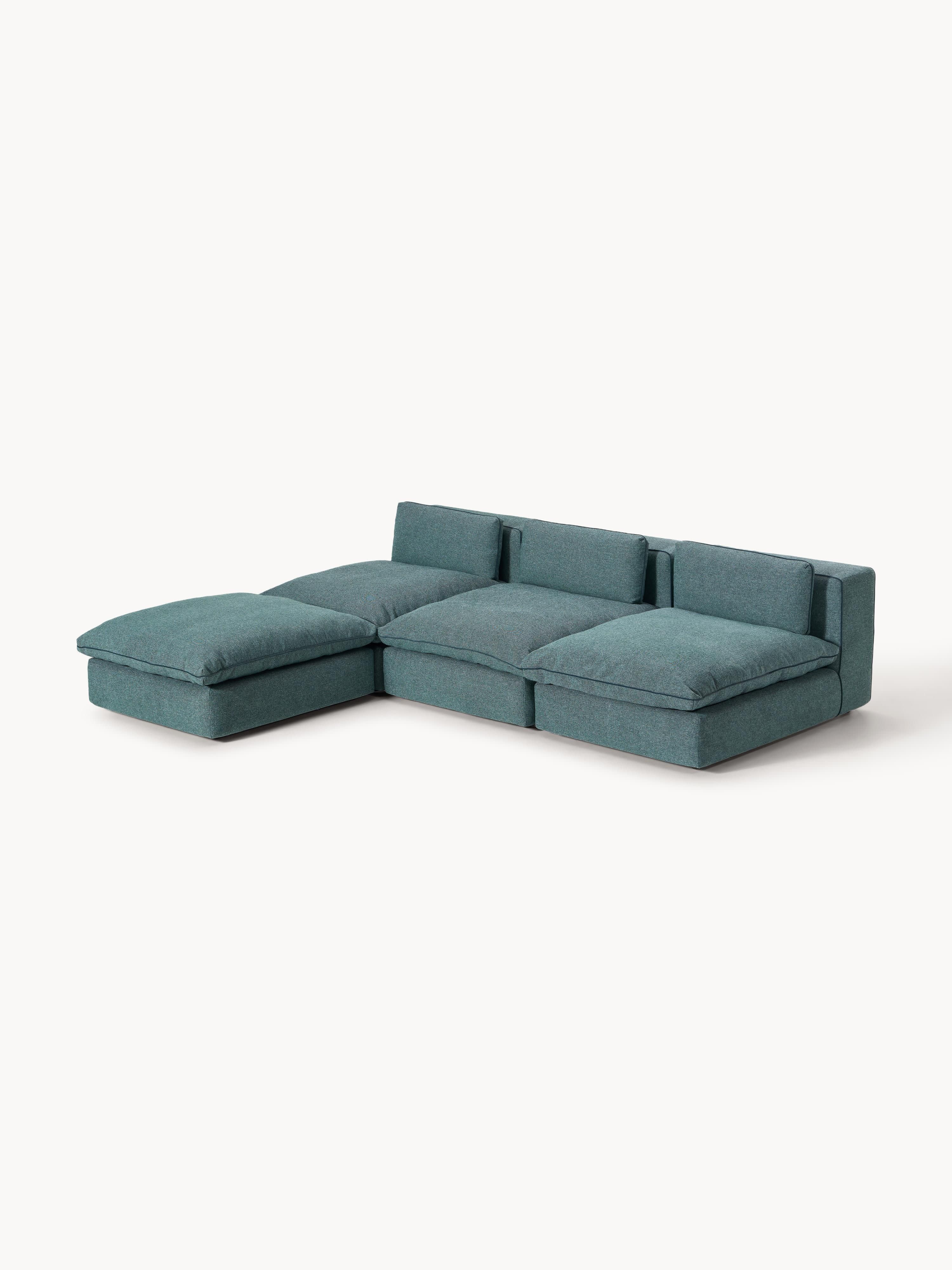 Modulaire XL bank Felix met poef (links/rechts)