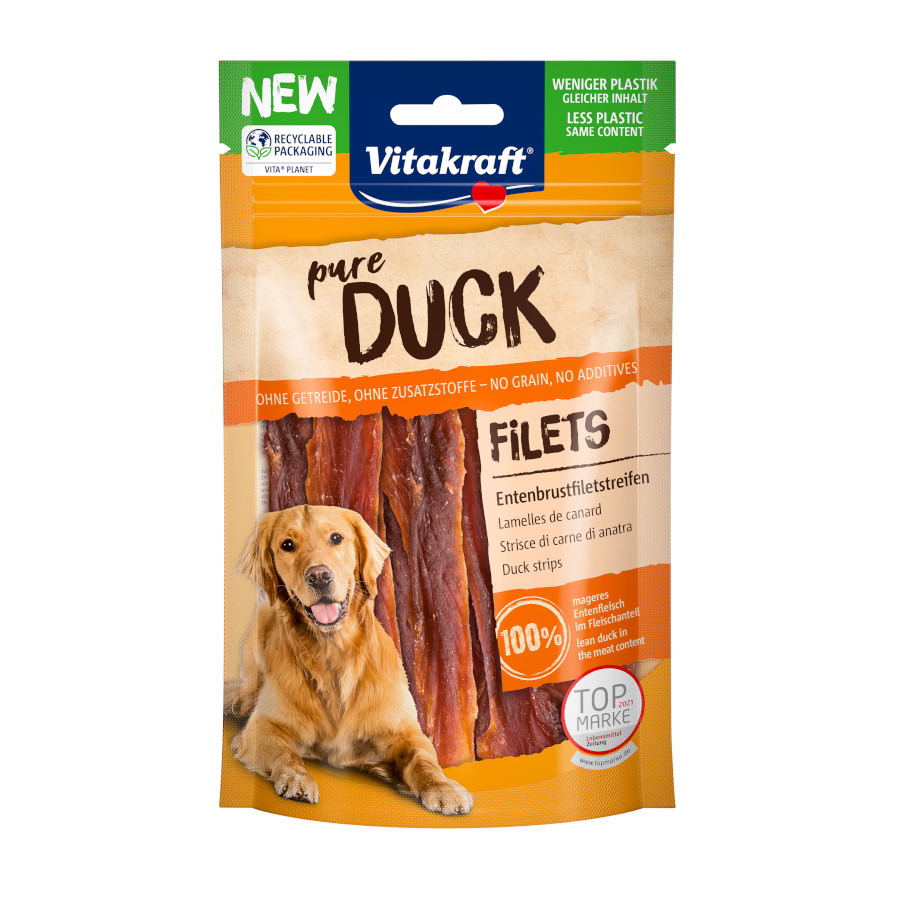 80 g Vitakraft Tiras Pato snack para perros