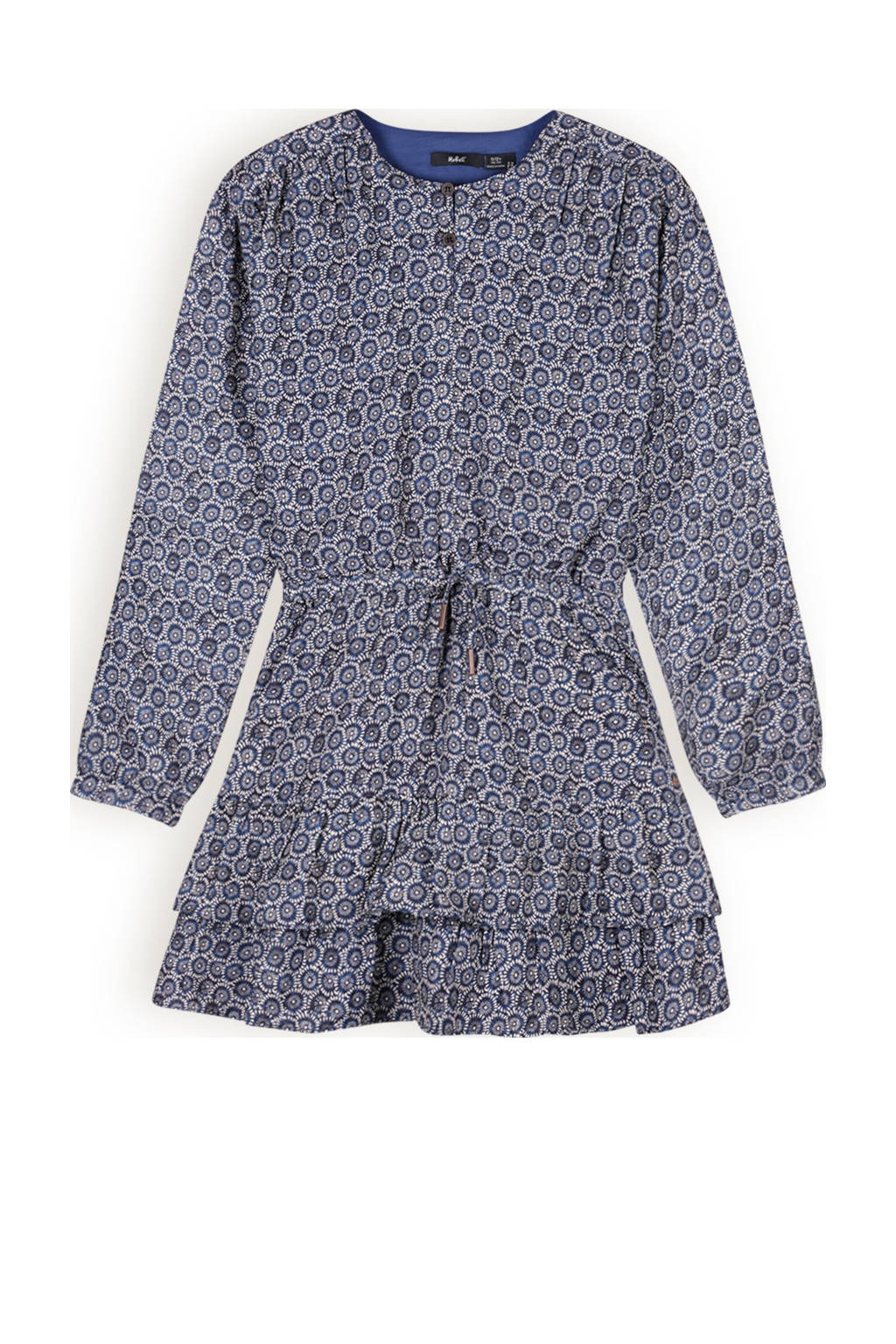 NoBell’ jurk Mayal met all over print blauw
