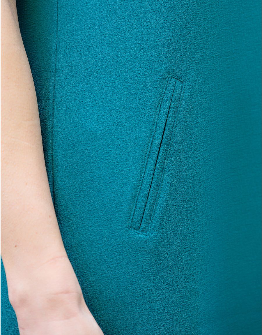 Robe droite chic vert
