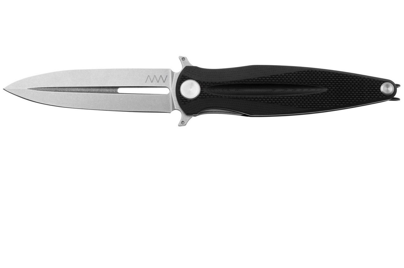 ANV Z400, VZ400-011, Sleipner Stonewashed, G10 Black, zakmes