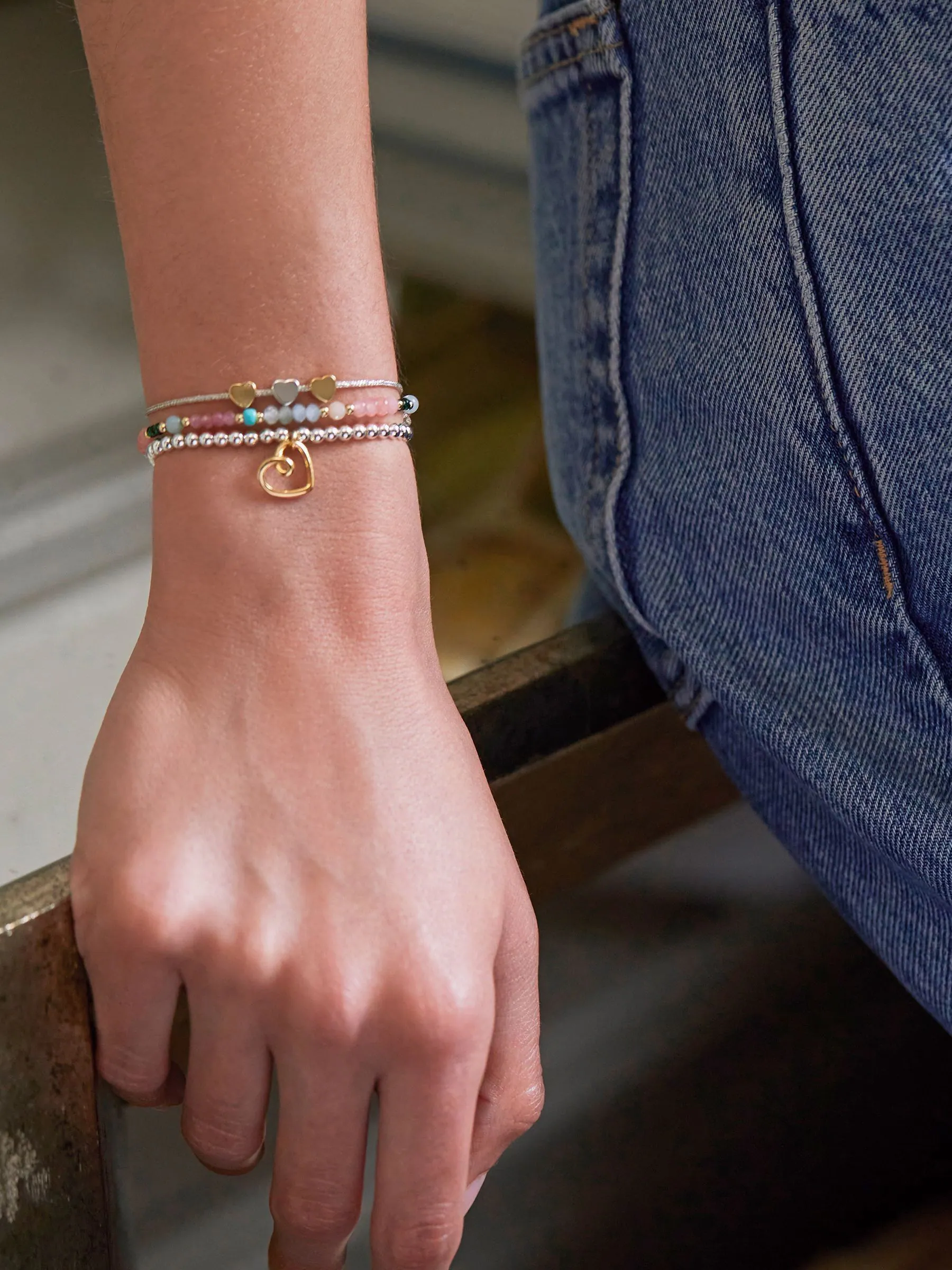 Watermeloen - Estella Bartlett Tourmaline Amelia armband