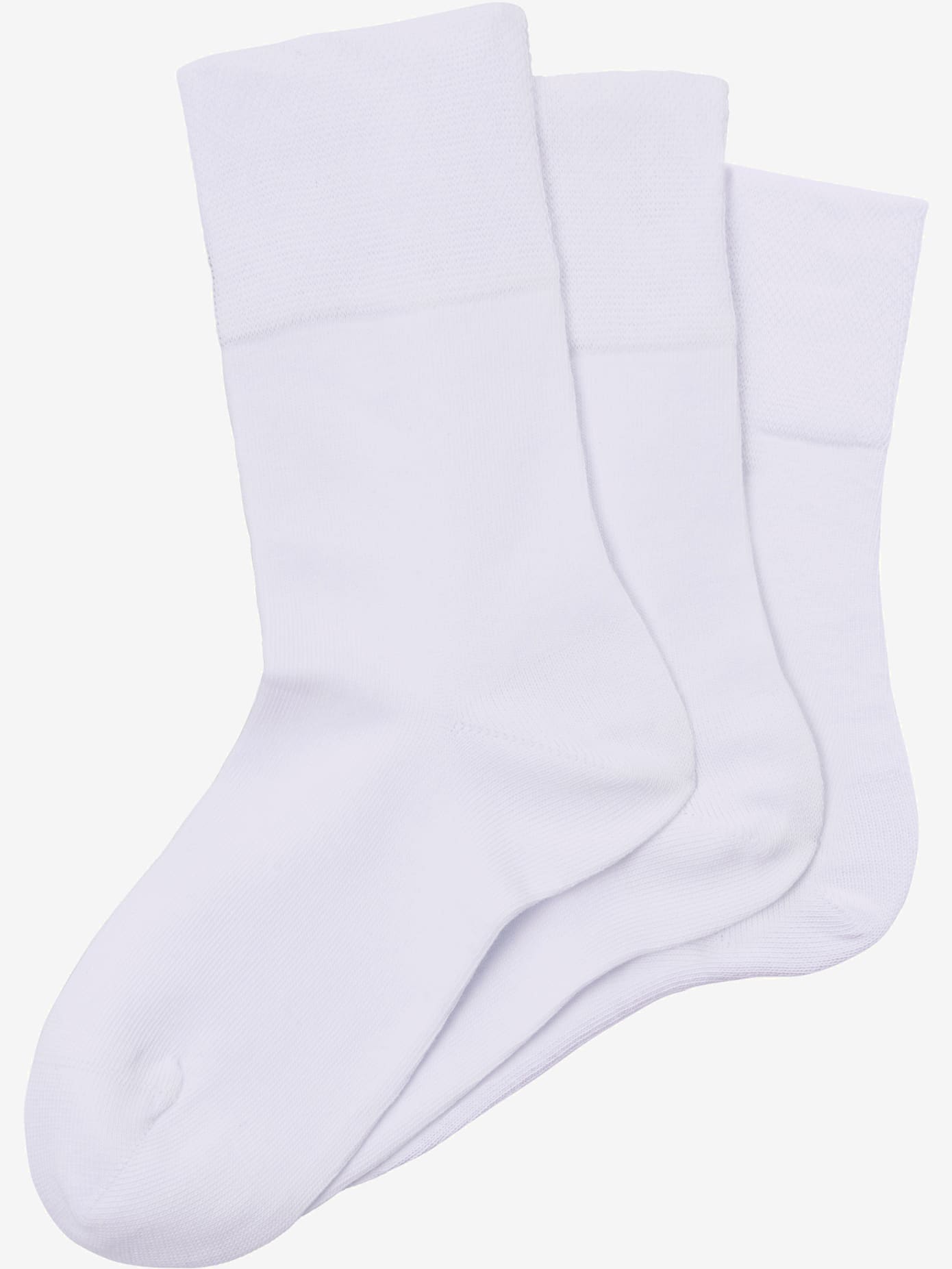 Chaussettes lot de 3 paires de socquettes, adaptées aux diabétiques