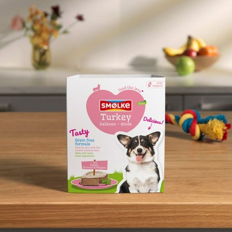 Smølke - Gestoomde Maaltijden - 12 x 395 g - Lievelingsmix - Natvoer voor Honden