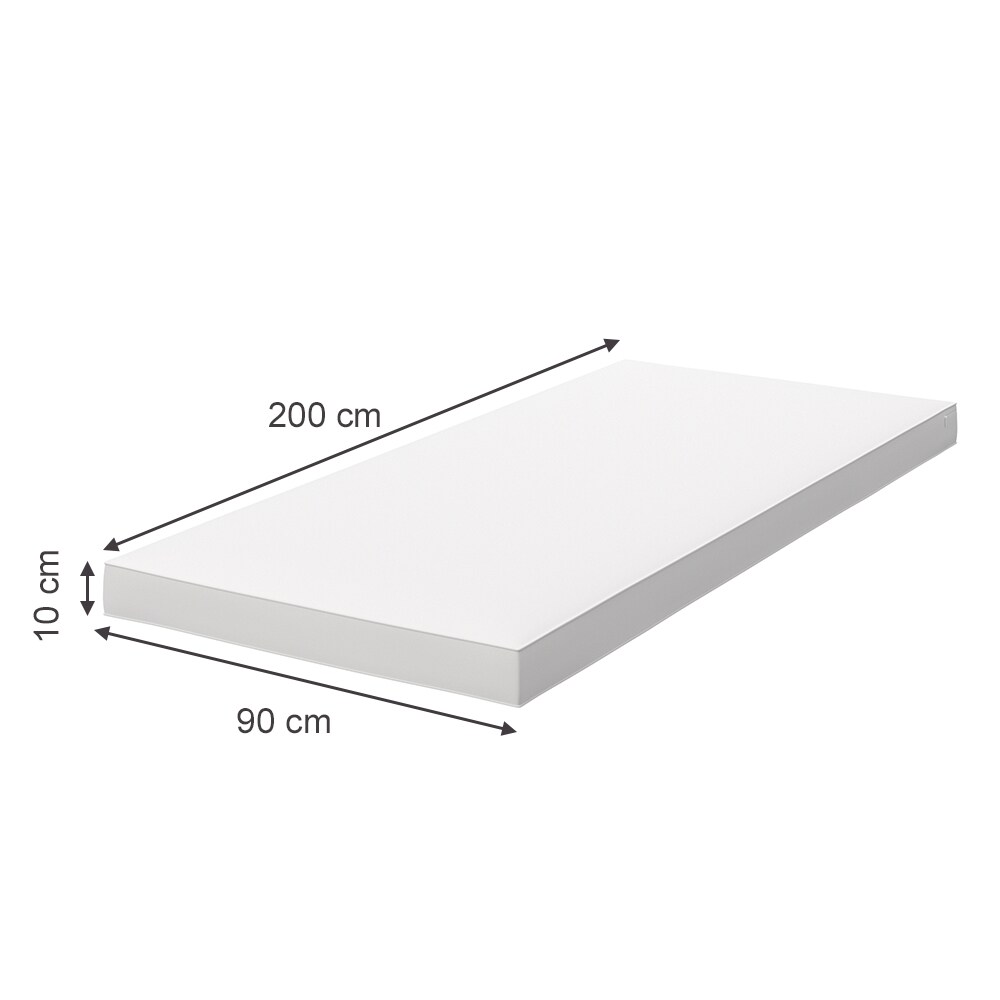 Vitalispa Komfortschaummatratze Zweitmatratze 90x200 cm PU-Füllung atmungsaktiv