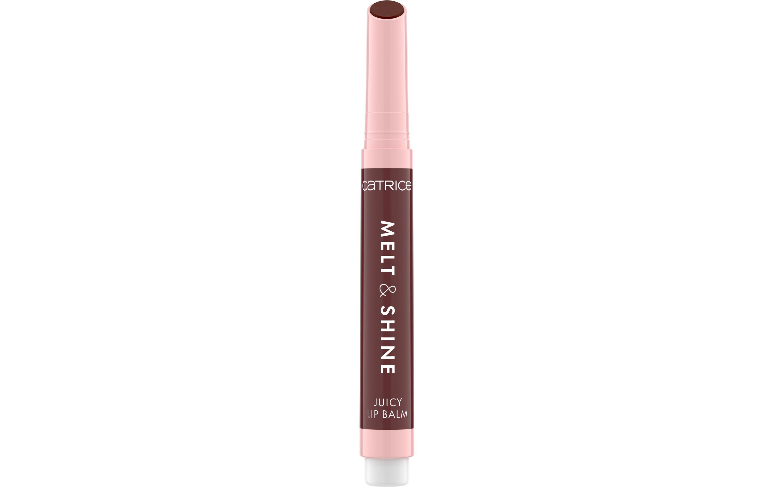 Lip Gloss Melt and Shine 100 Sunny Side UpGlänzender Lippenbalsam in einem dunklen Braunton