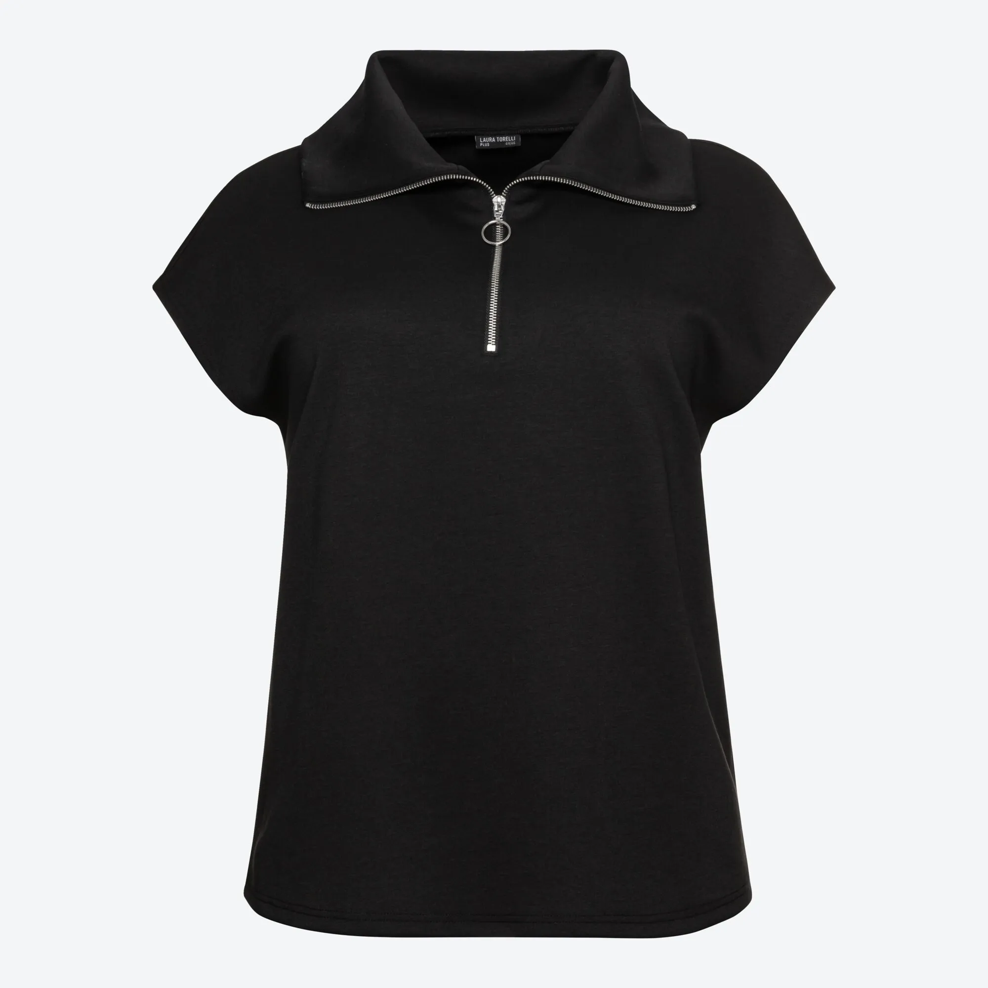 Damen-Pullover mit Reißverschluss, große Größen