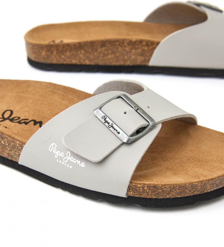 Sandálias Pepe Jeans Bio Single Champion cinza