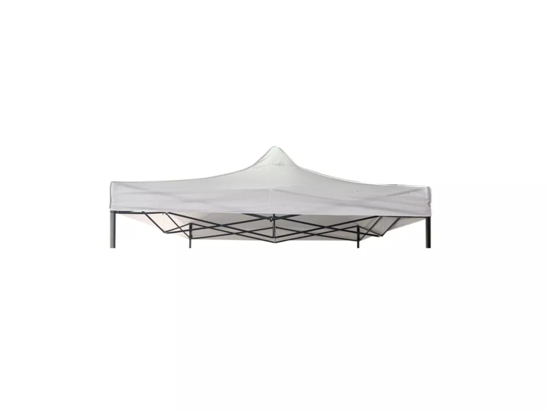 Couverture De Toit Tonnelle Gazebo Polyester Blanc Imperméable 3x3