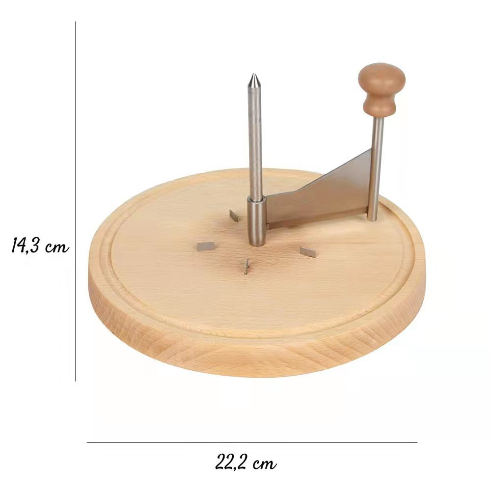 Holz Käse Hobel für Tête de Moine Röschen Apéro Käse Reibe Schaber - Braun