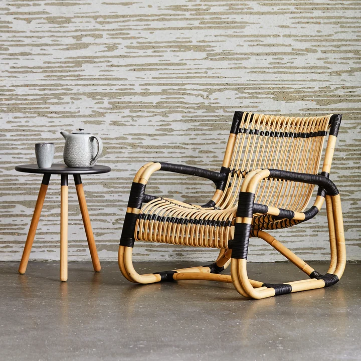 Cane-line - Curve Loungesessel Indoor, natur