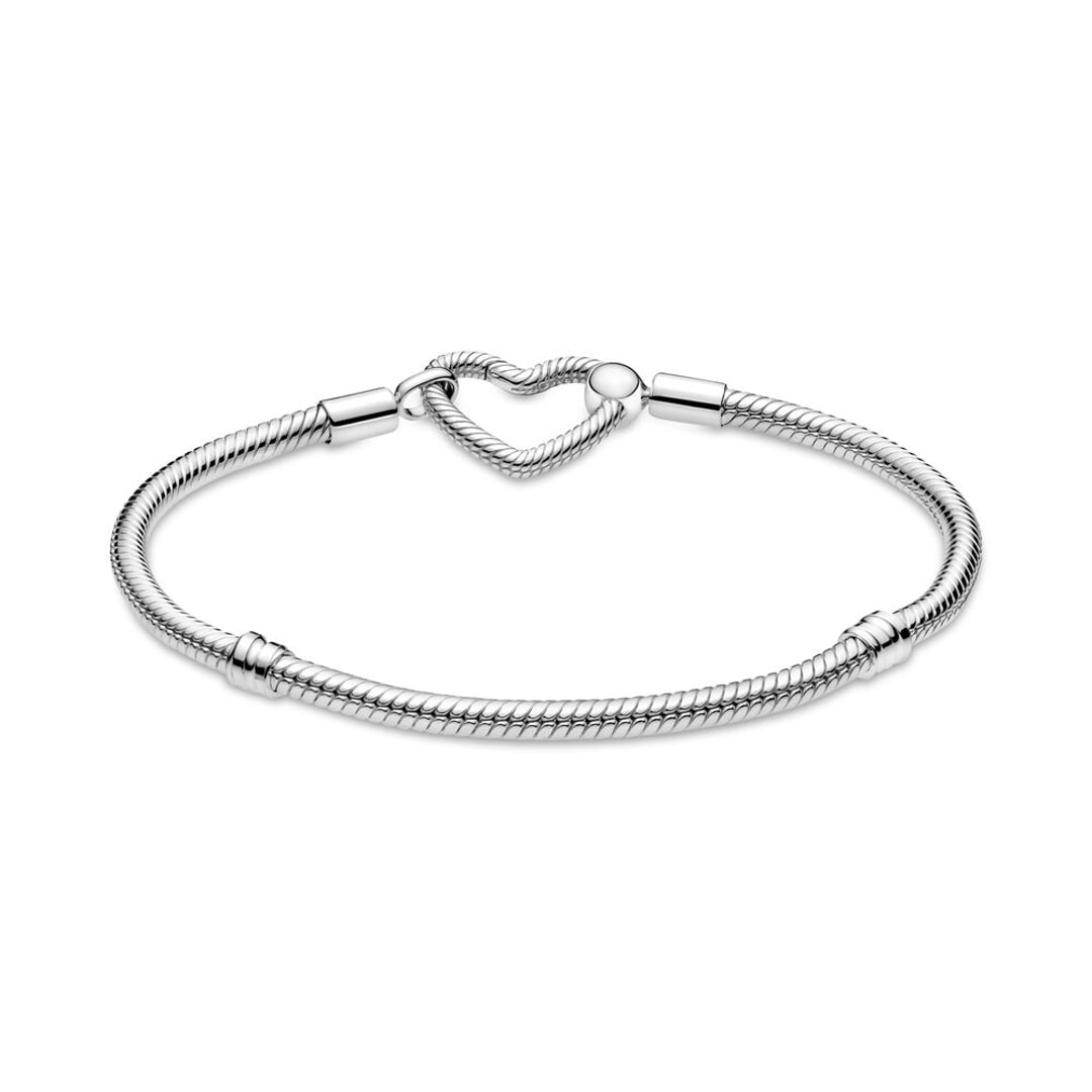 Pandora Moments Herzverschluss Schlangen-Gliederarmband
