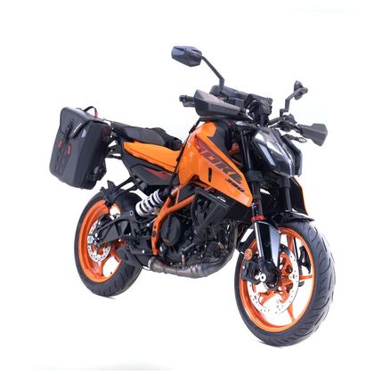 Sacoches cavalières SW-MOTECH SysBag WP M/M (17-23 litres x 2) complet avec support - Noir