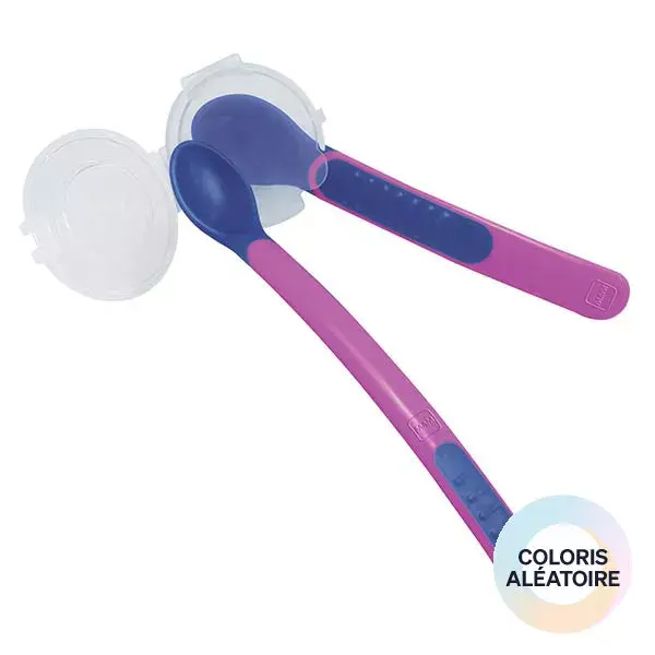 Colher termossensível MAM Mealtime + estojo de transporte