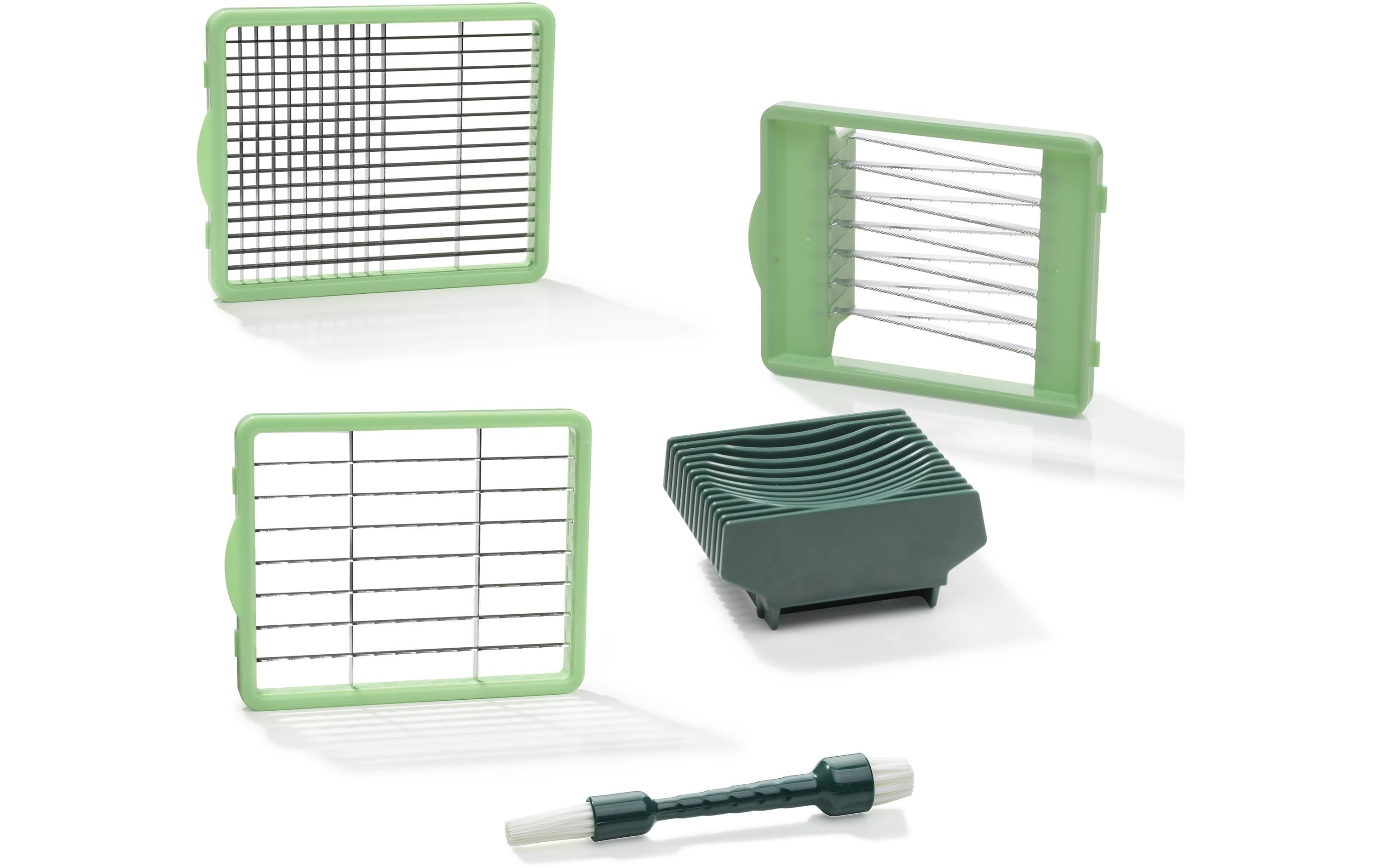 Gemüseschneider Nicer Dicer Chef 5-teilig, DunkelgrünObst- und Gemüseschneider Set