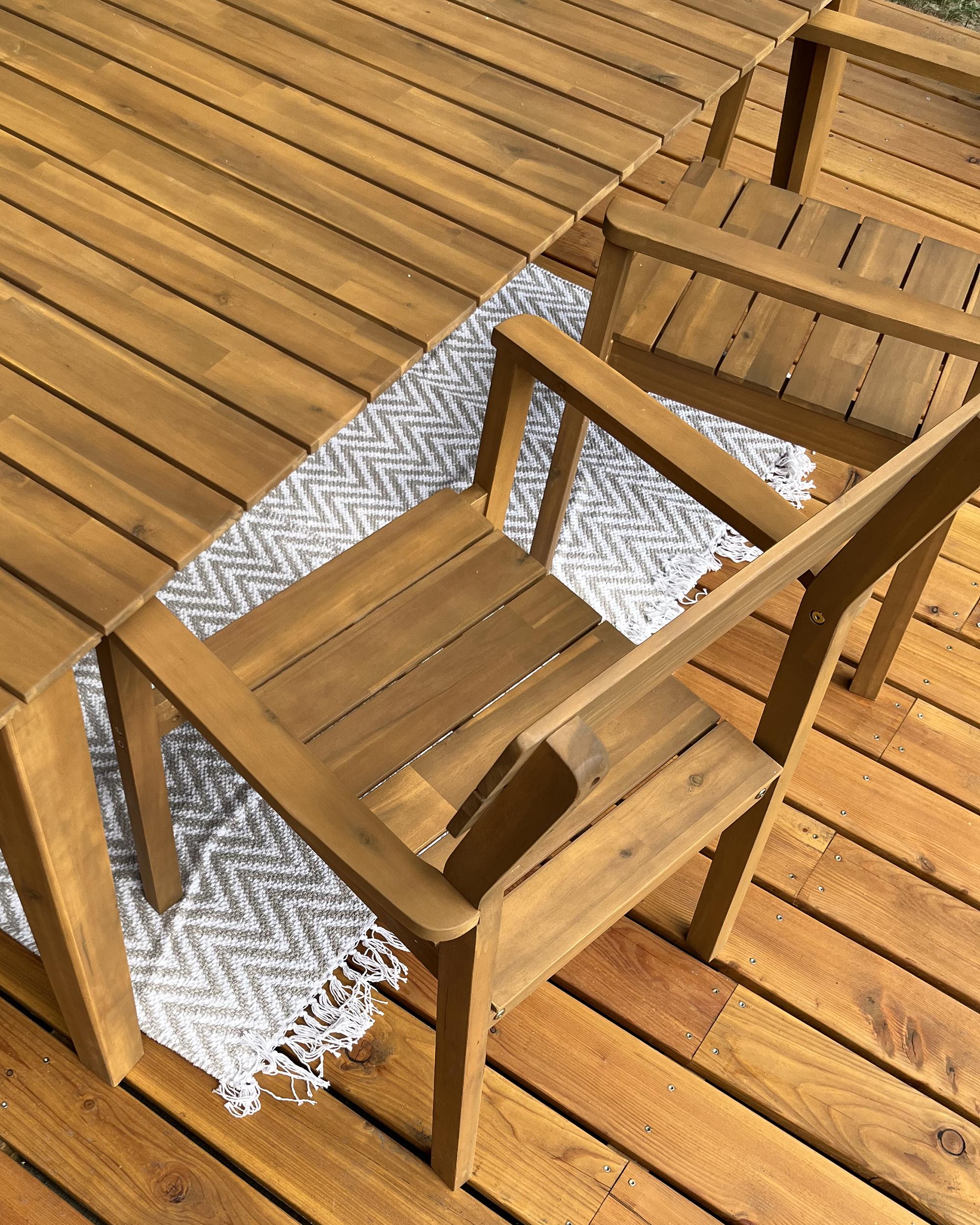 Set van 2 tuinstoelen FORNELLI Acaciahout Bruin