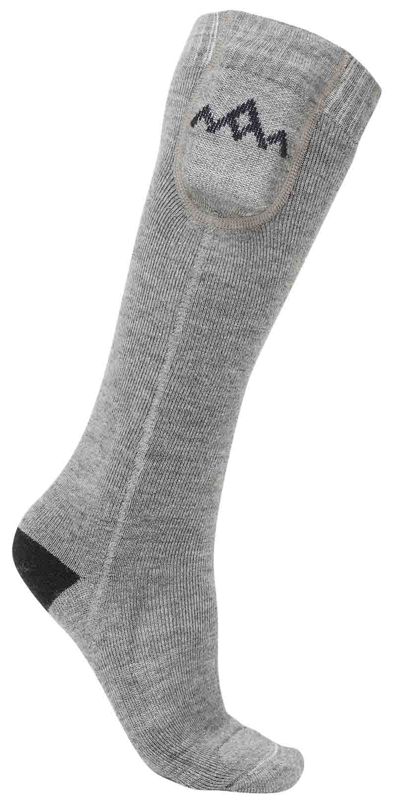 Heated Everyday Socks w/battery V2 Grå