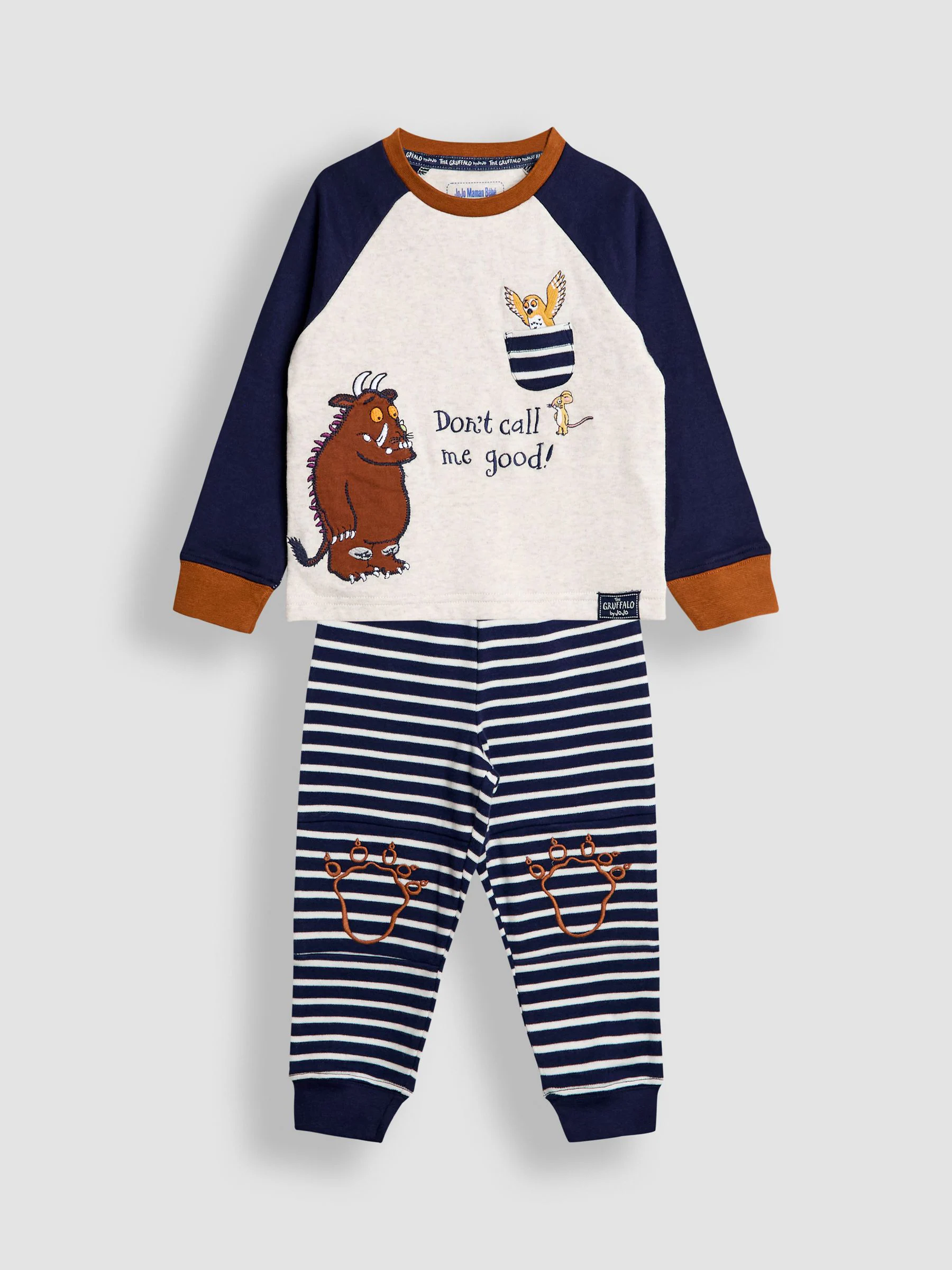 JoJo Maman Bébé Character Appliqué Jersey Pyjamas