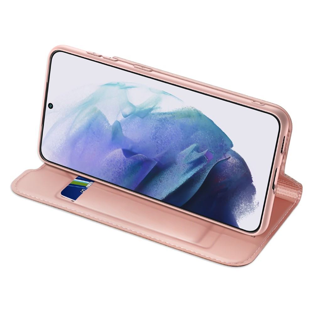 Samsung Galaxy S22 5G Flip Wallet Cover Leder Tasche - Roségold