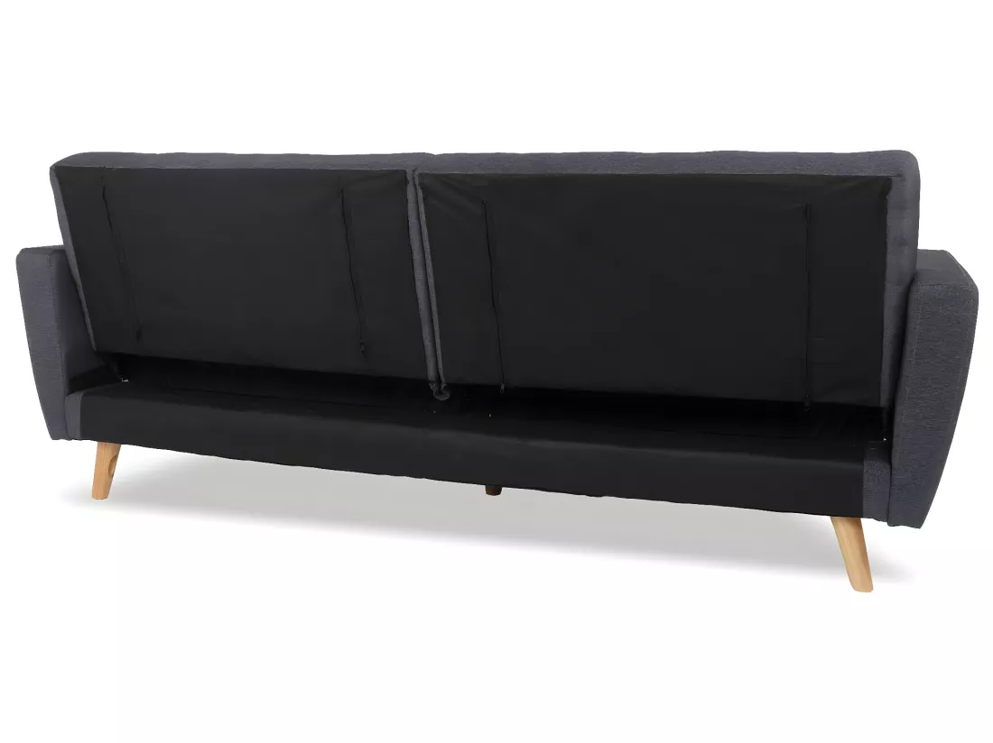 Canapé convertible Rafael Tissu Gris foncé