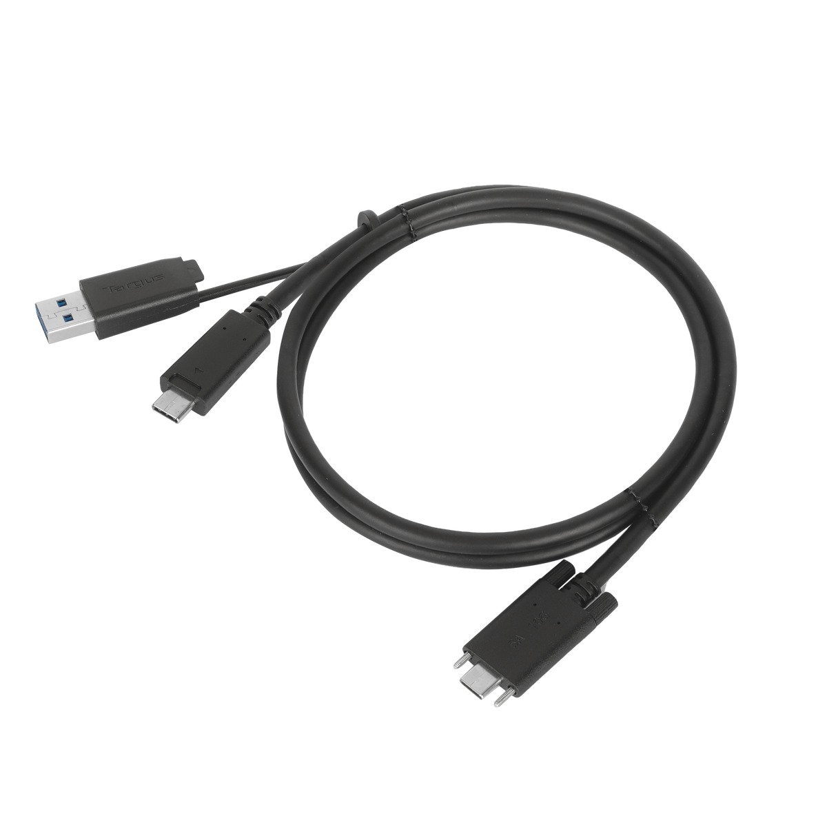 Targus USB-Kabel »USB-C zu USB-C Dock Kabel mit USB-A Tether Adapter« USB Typ A | USB-C 100 cm