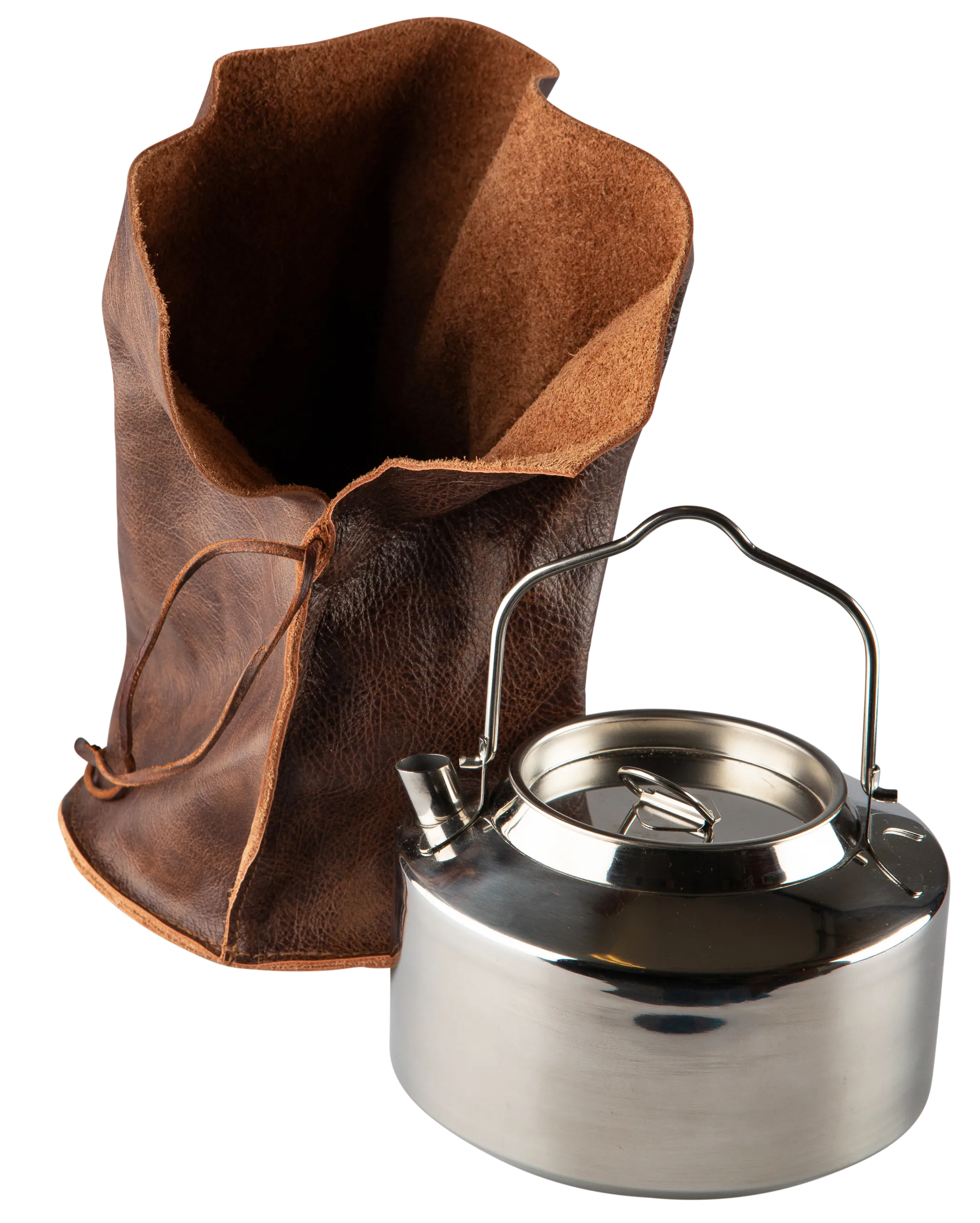 iFish Leather Pouch For Coffee Pot