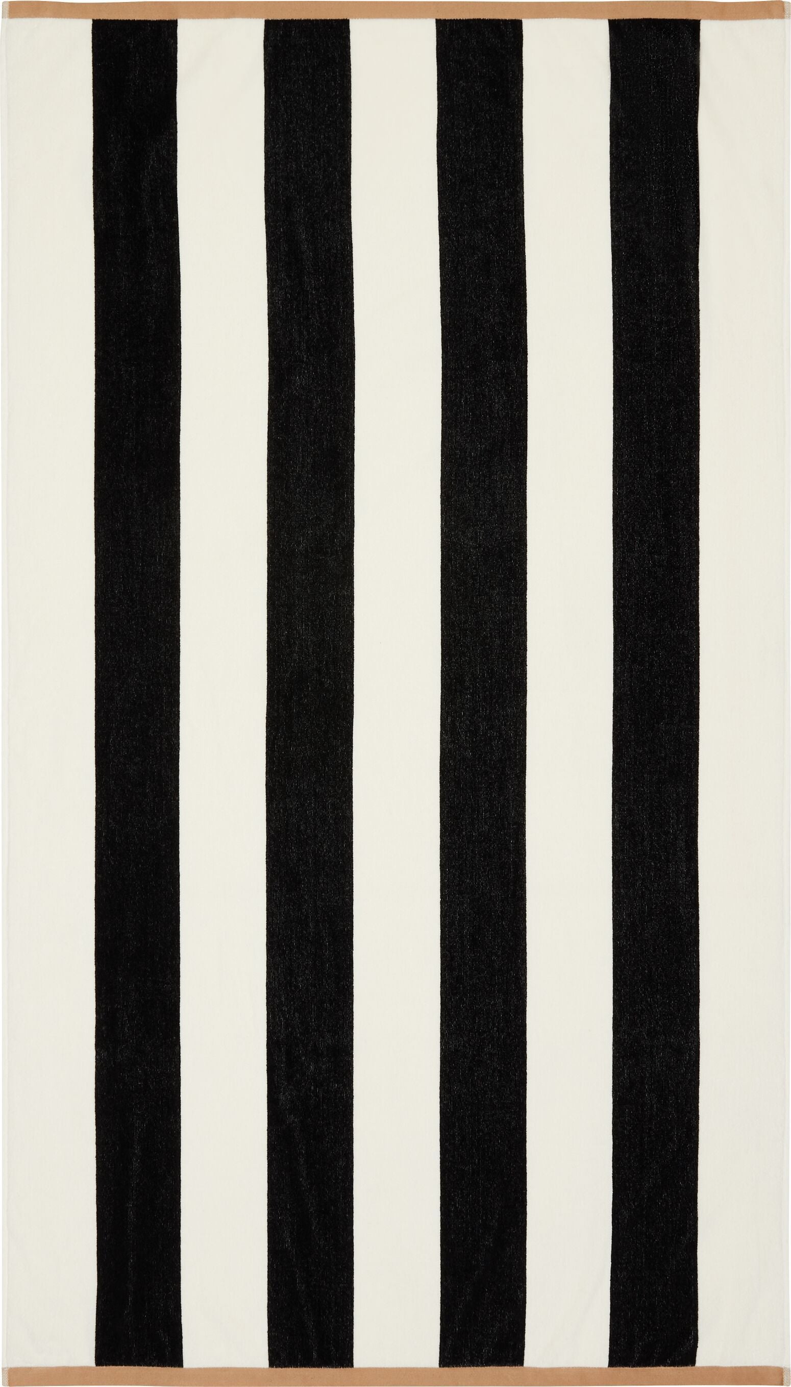 ELI Strandtuch - Schwarz / B: 100.0 cm x H: 180.0 cm