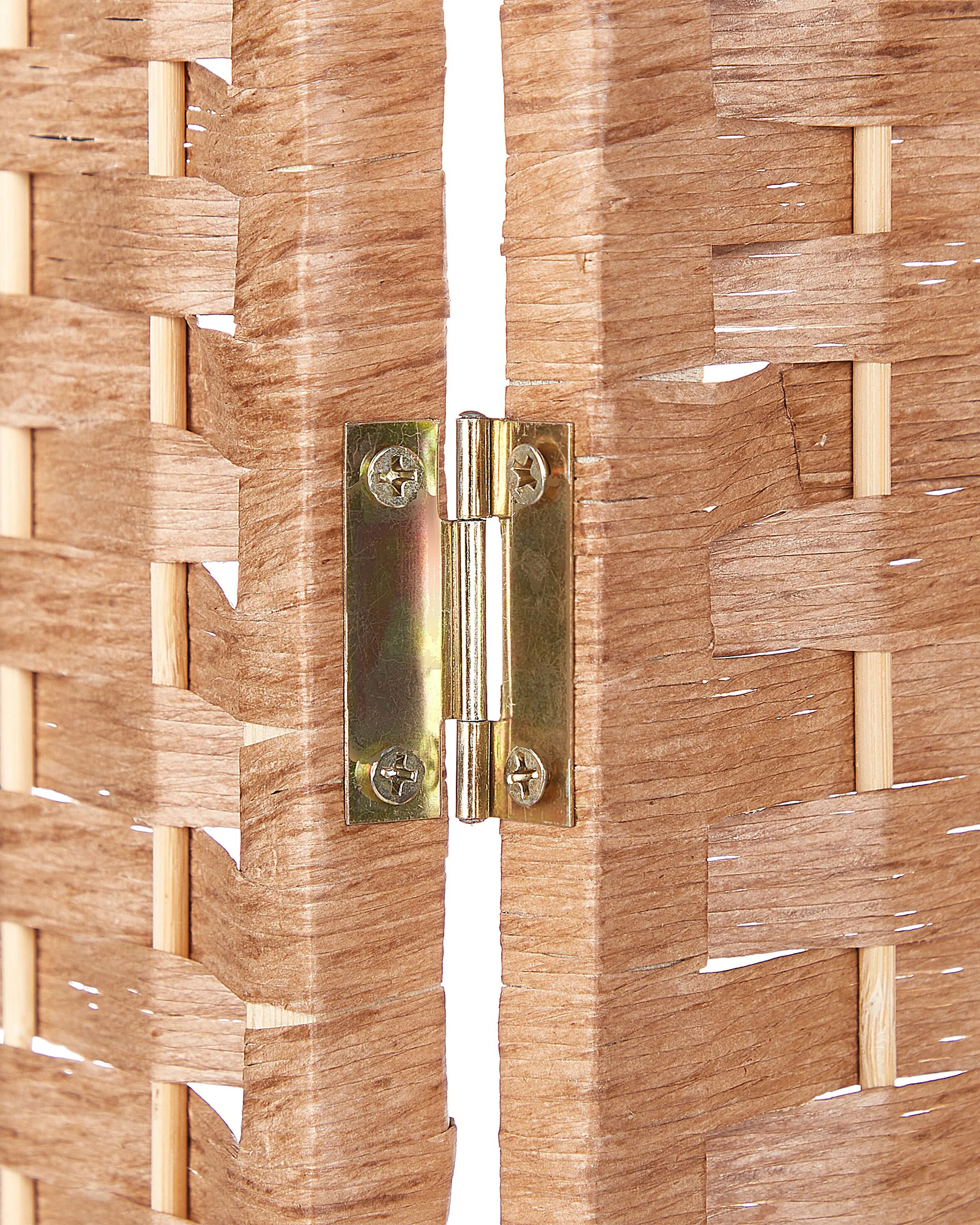 Roomdivider met 4 panelen LAPPAGO Natuurlijk 163 cm 170 cm