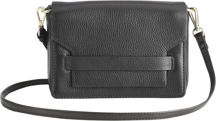 Markberg VanyaMBG Crossbody Bag, Grain Black w/gold