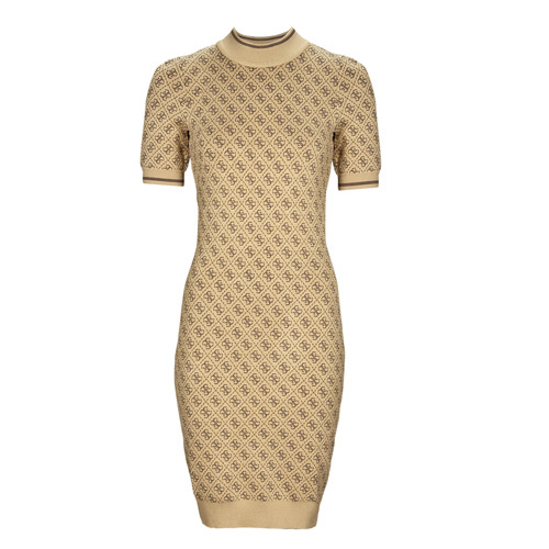 Guess - SS LISE 4G LOGO SWTR DRESS - Beige