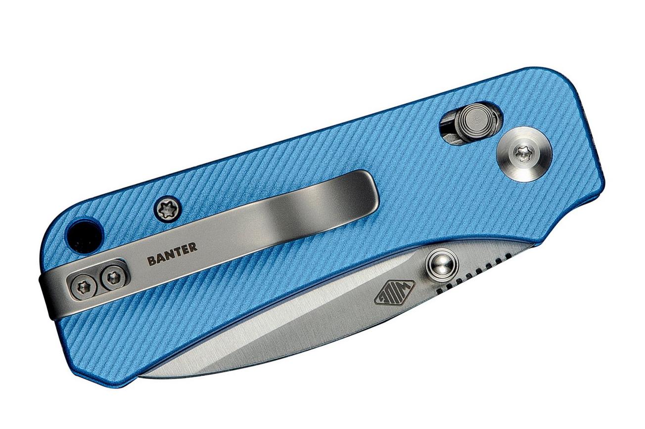 Civivi Baby Banter 2 C23074-1 Satin Blue Aluminum Crossbar Lock, zakmes