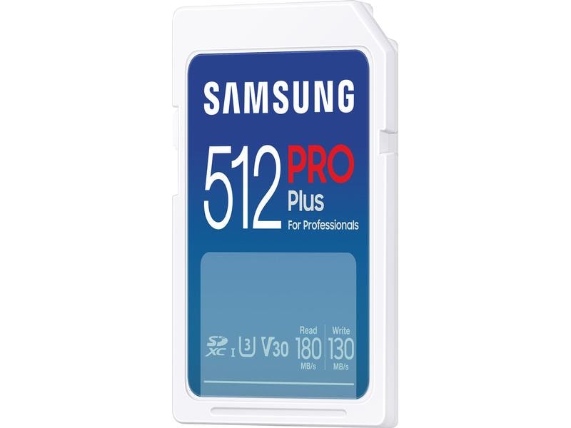 Samsung SDXC-Karte Pro Plus (2023) 512 GB Speicherkarte mit 512 GB Speicherkapazität