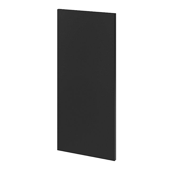 Côté de remplacement haut Goodhome Stevia noir mat H. 72 cm x l. 32 cm x Ep. 18 mm