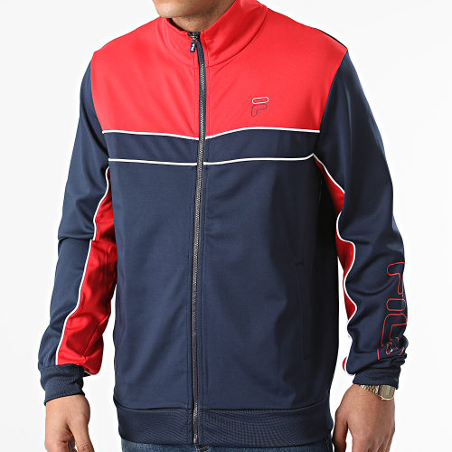 Veste Zippée Pele 683459 Bleu Marine Rouge