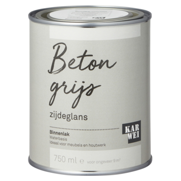 Karwei binnenlak zijdeglans betongrijs 750 ml