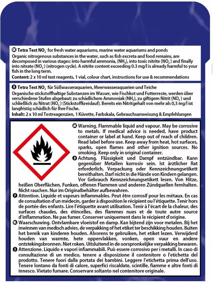 Tetra watertest NO₂ nitriet