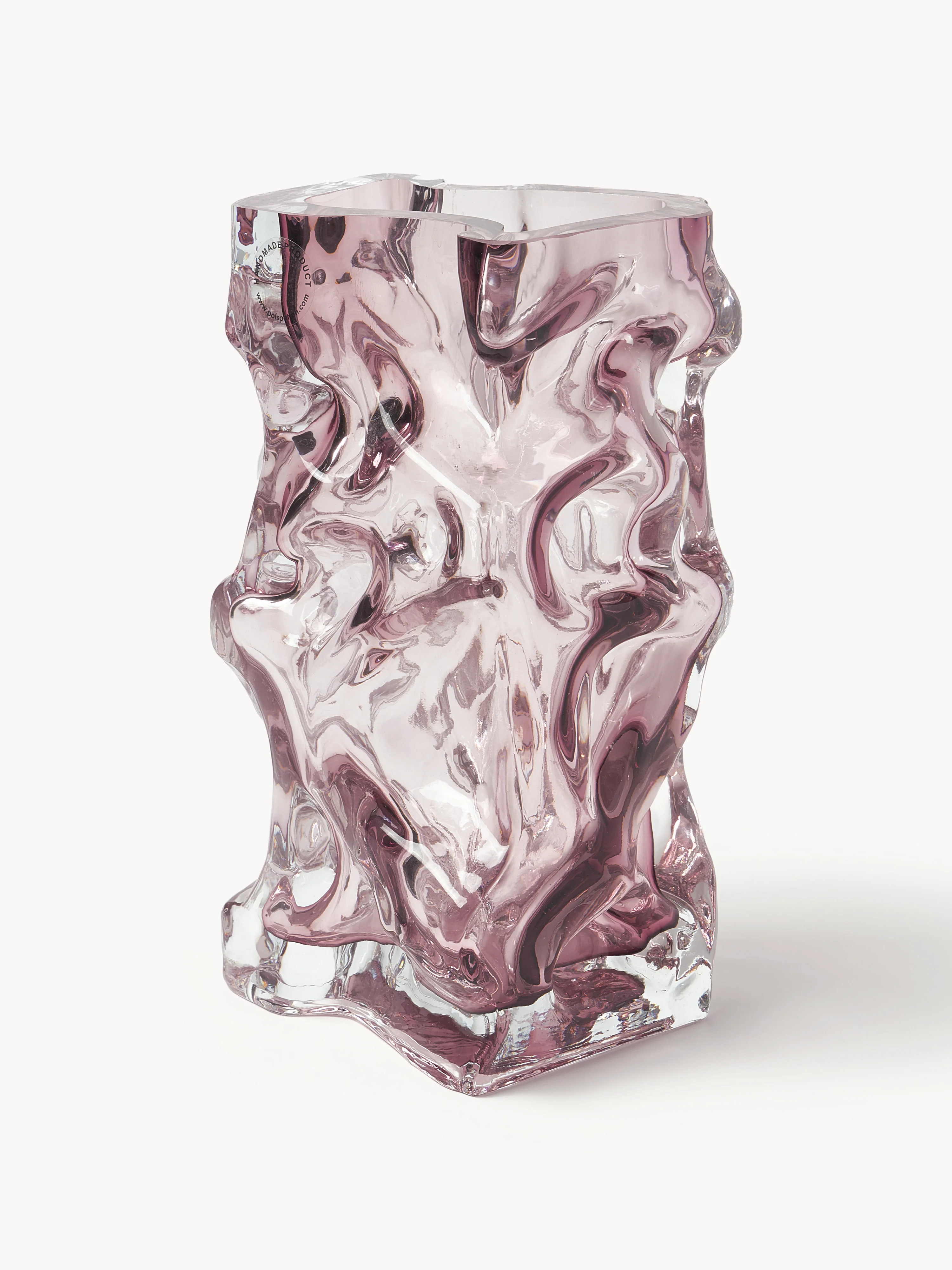 Mondgeblazen vaas Ice, H 25 cm