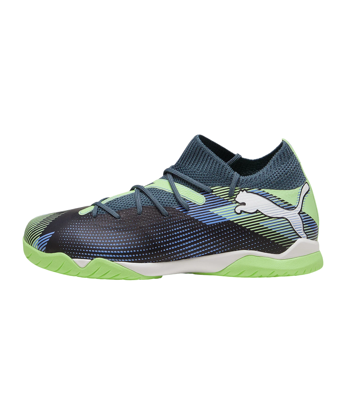 PUMA FUTURE 7 Match + Mid IN Lights Out Jr Kids Grau Weiss F03