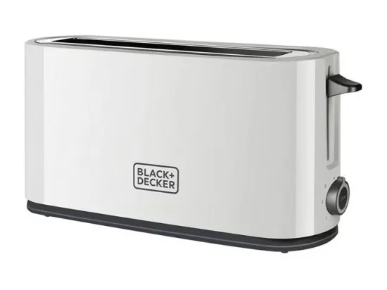 GRILLE PAIN 1T EXTRA LONGUE TRANCHE 1000W BLANC BLACK & DECKER - BXTO1001E