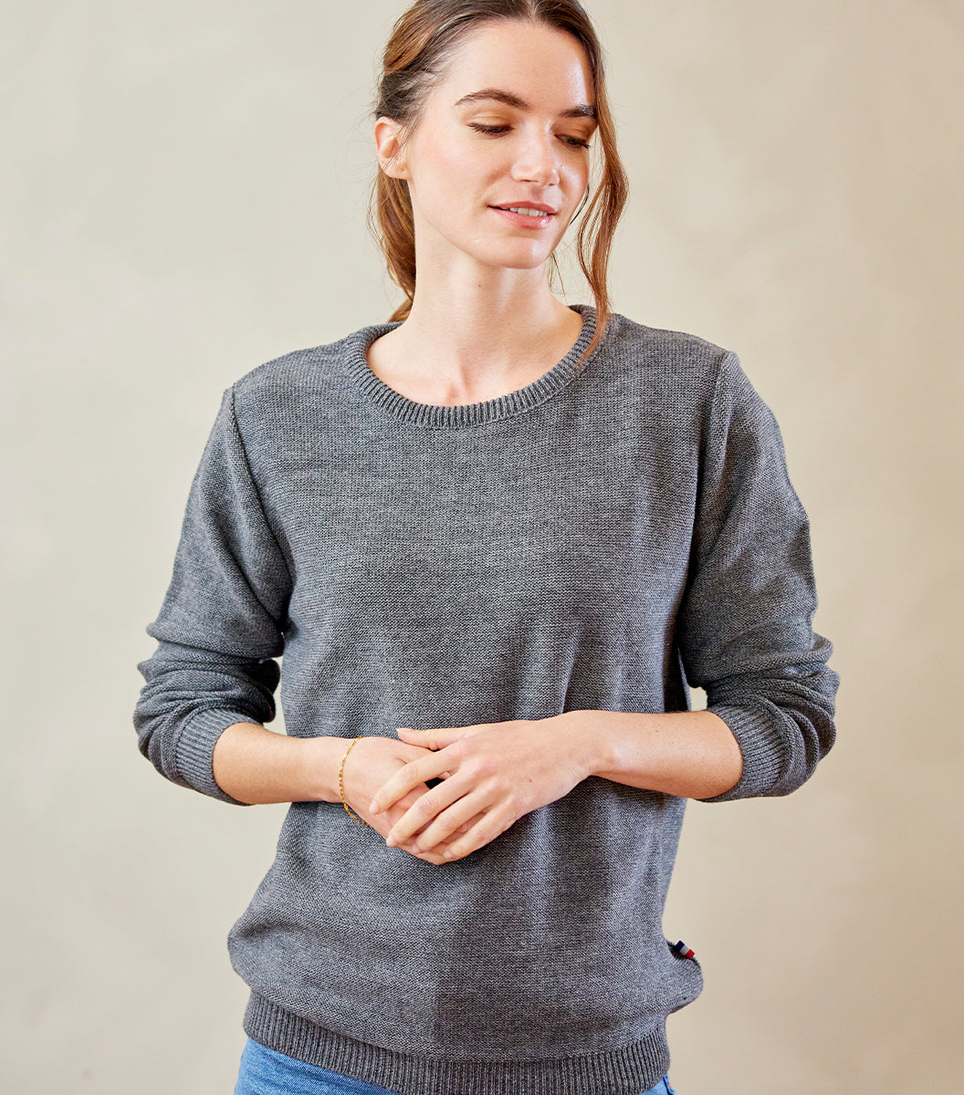 Pull Femme Laine Gris - Julie