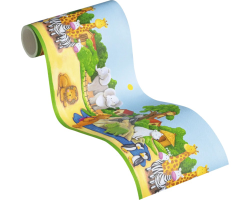 Border 7187-16 Alleen Borders Zoo kleurrijk 5 m x 17 cm