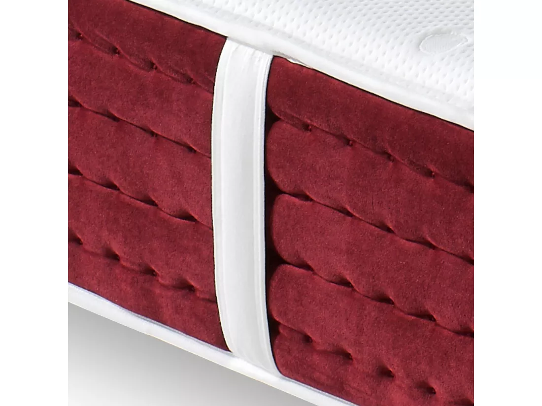 Matelas Ressorts ensaches 160X200 SPRING PREMIUM, Epaisseur 31 CM, Mousse a memoire de forme, 7 zones de confort