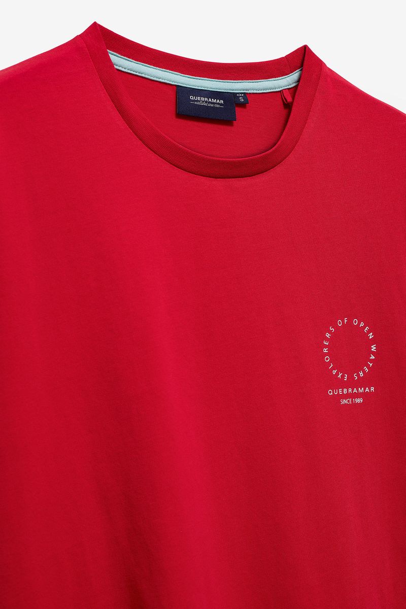 T-SHIRT COM PRINT OPEN WATER